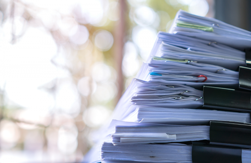 Stack of files